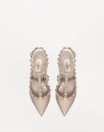 ROCKSTUD ANKLE STRAP PUMP WITH TONAL STUDS 100 MM - Image 4